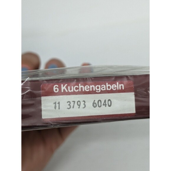 WMG Cromargan Nurnberg 6 Cake Forks Stainless Steel 18/10 in Box 11 3793 6040 - Picture 5 of 5